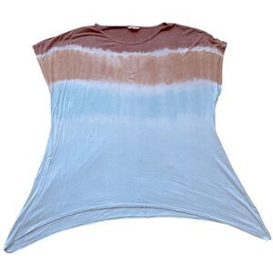 143 Story by Line Up Asymmetrical Hem Short Sleeve Top